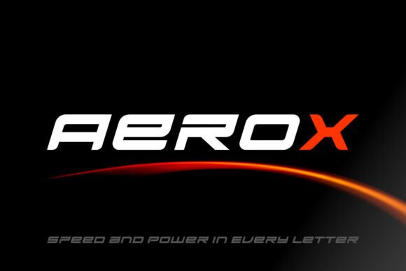 Aerox: The Slanted Display Font for Modern Brands