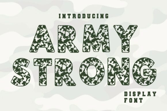 Army Strong Font for Bold Editorial Headlines