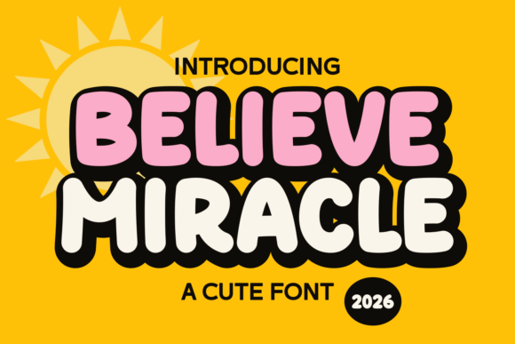 Believe Miracle Font: A Boho Display Masterpiece
