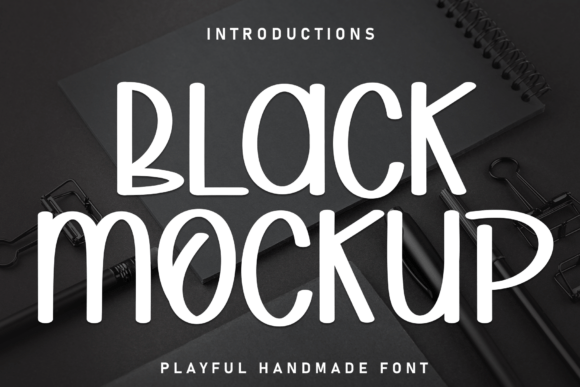 Black Mockup: A Quirky Display Font for Branding