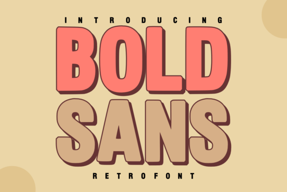 Bold Sans Typeface for Retro Craft Projects