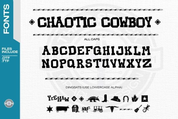 Chaotic Cowboy Typeface for Bold Branding