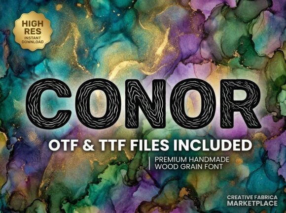 Conor Typeface: Organic Strength for Crafters