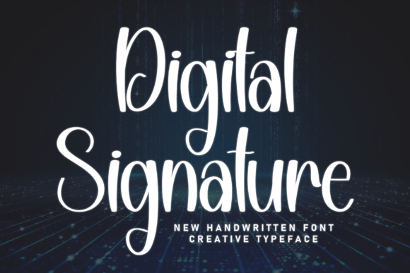 Digital Signature Font for Elegant Branding