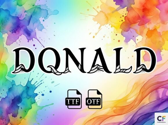 Donald: A Celestial Serif Typeface for Editorial Design