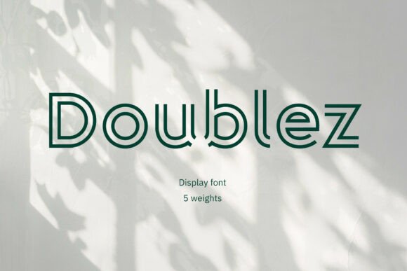 Doublez Typeface for Modern Maker Brands