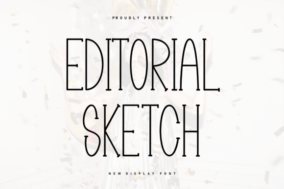 Editorial Sketch Font for Cozy Brand Identity