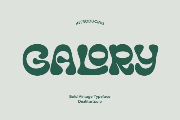 Galory Font: Bold Retro Display for Campaigns