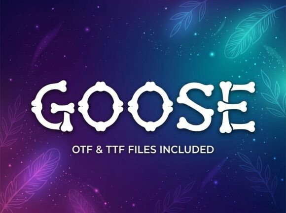 Goose Typeface: A Playful Display Font for Editors