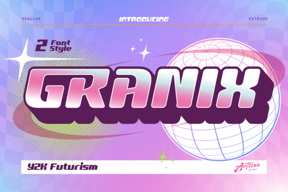 Granix Typeface for Bold Retro Branding