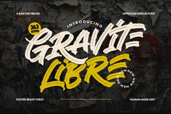 Gravité Libre: The Aggressive Display Font for Bold Marketing