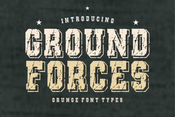 Ground Forces Font: Bold Varsity Style for Branding