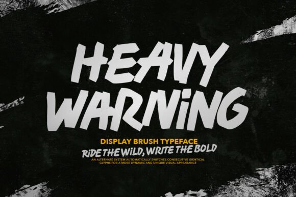 Heavy Warning: A Bold Handwritten Typeface for Editors
