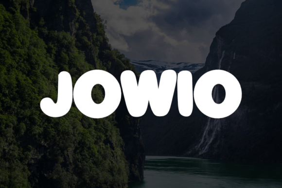 Jowio: The Modern Display Font for Clear Campaigns