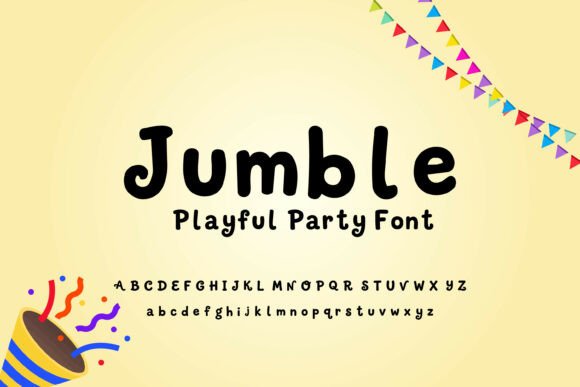 Jumble: The Display Font for Festive Branding