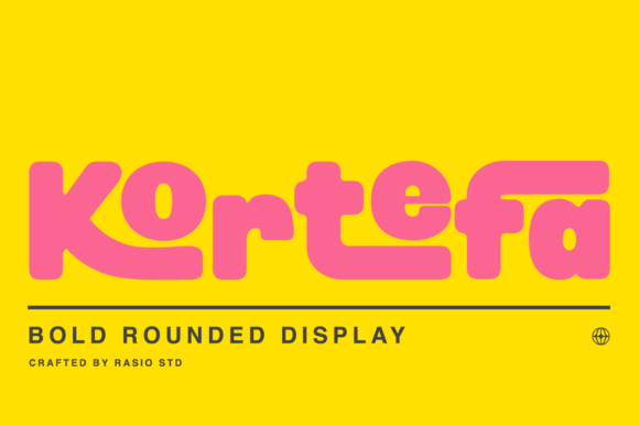 Kortefa: The Bold Rounded Display Font for Modern Campaigns