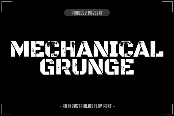 Mechanical Grunge Typeface for Bold Campaigns