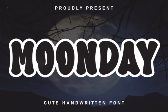 Moonday: A Handwritten Display Font for Charm