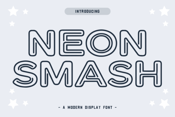 Neon Smash: The Bold Display Font for Makers