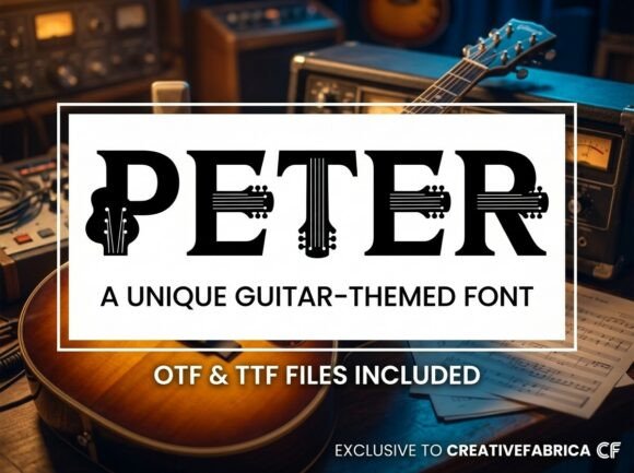 Peter: A Decorative Display Font for Makers