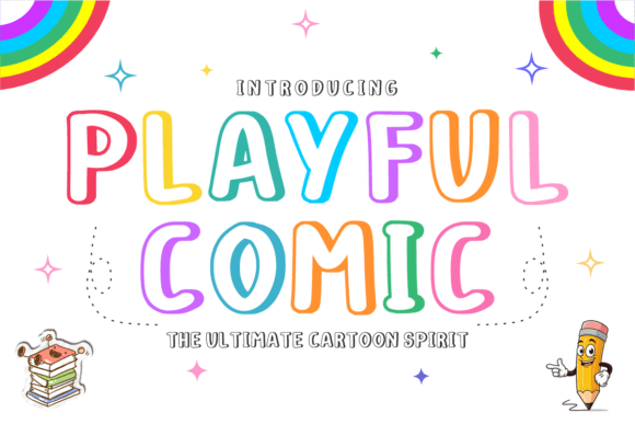 Playful Comic Typeface for Editorial Design