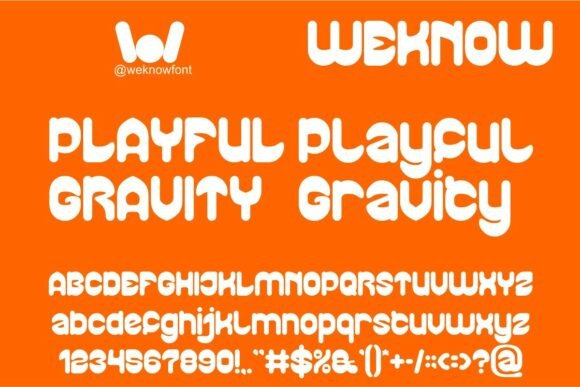 Playful Gravity Font for Bold Branding