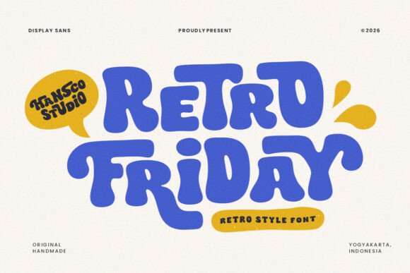 Retro Friday Font for Editorial Design