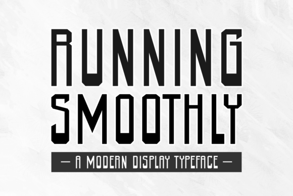 Running Smoothly: A Modern Display Typeface for Editors