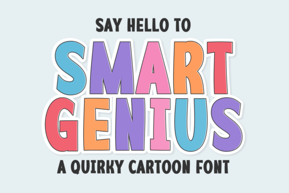 Smart Genius Typeface for Whimsical Craft Designs