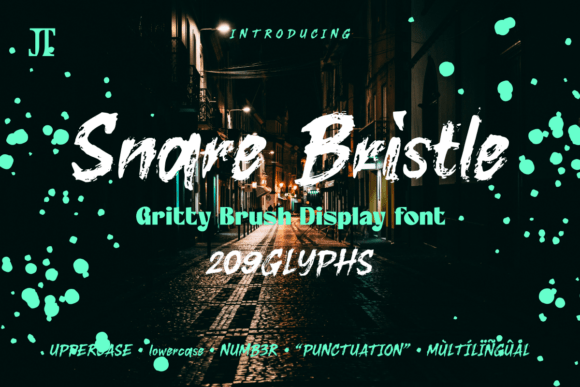 Snare Bristle: A Bold Display Font for Editorial Impact