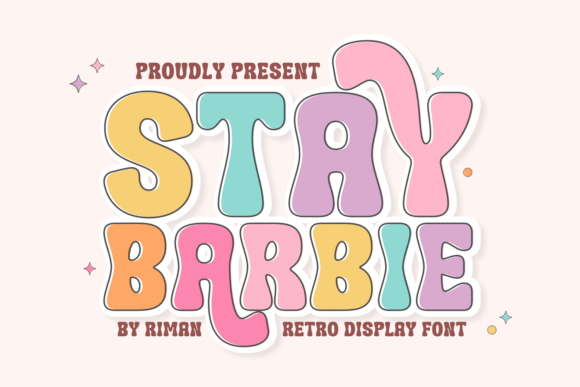 Stay Barbie Font for Retro Branding Projects