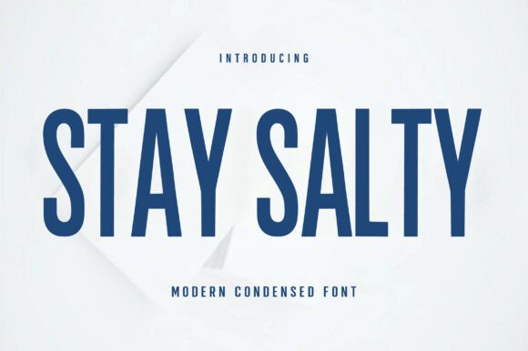 Stay Salty Font for Bold Craft Branding