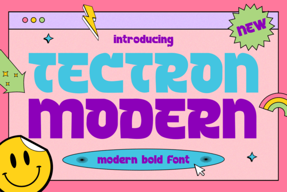 Tectron Modern: Bold Display Font for Creators